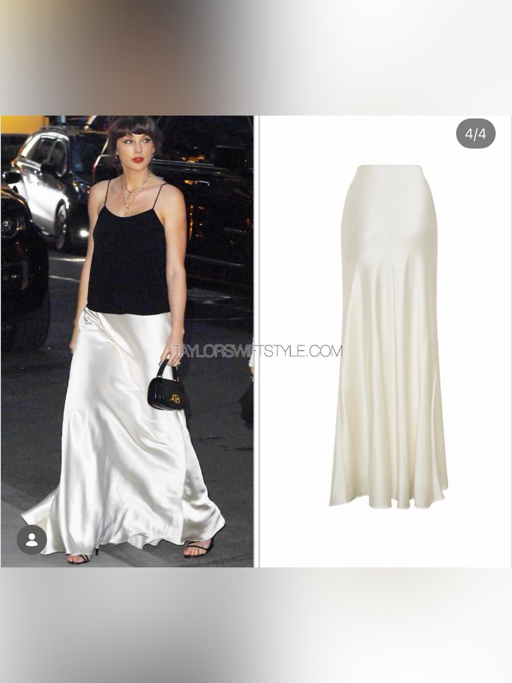 RALPH LAUREN COLLECTION BRIDAL MASSINA STRETCH SATIN SKIRT IN WHITE - Picture 12 of 12